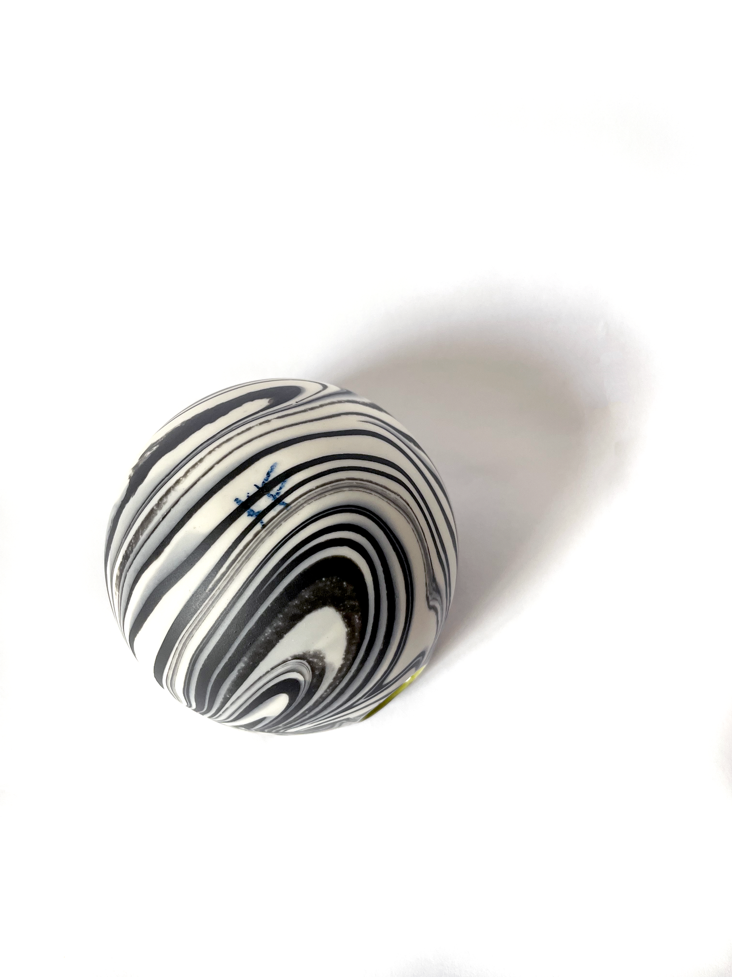 DEMI Ceramic Pipe - Black + White Slime