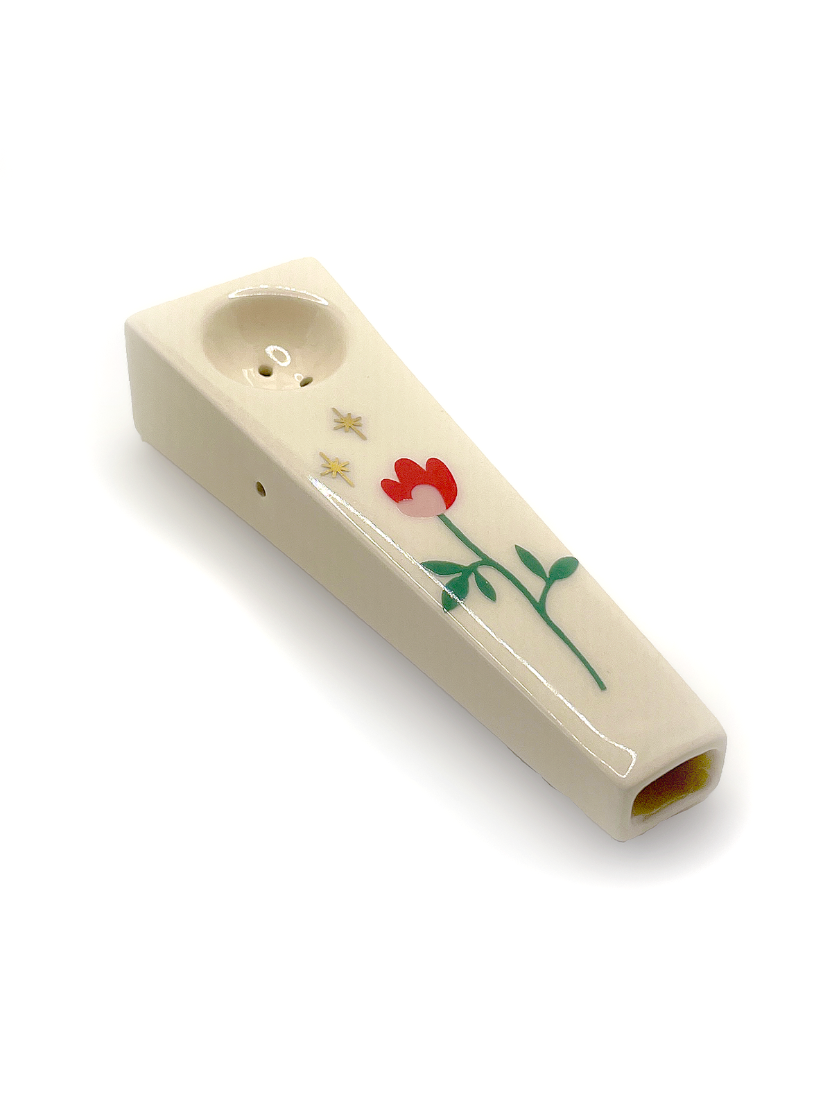 Camelia Flower Ceramic Pipe
