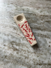 Load image into Gallery viewer, Devil Dance Party Cream Ceramic Pipe
