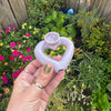 Ceramic Heart Pipe - Lavendar