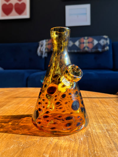 Leopard Print Good Day Bong