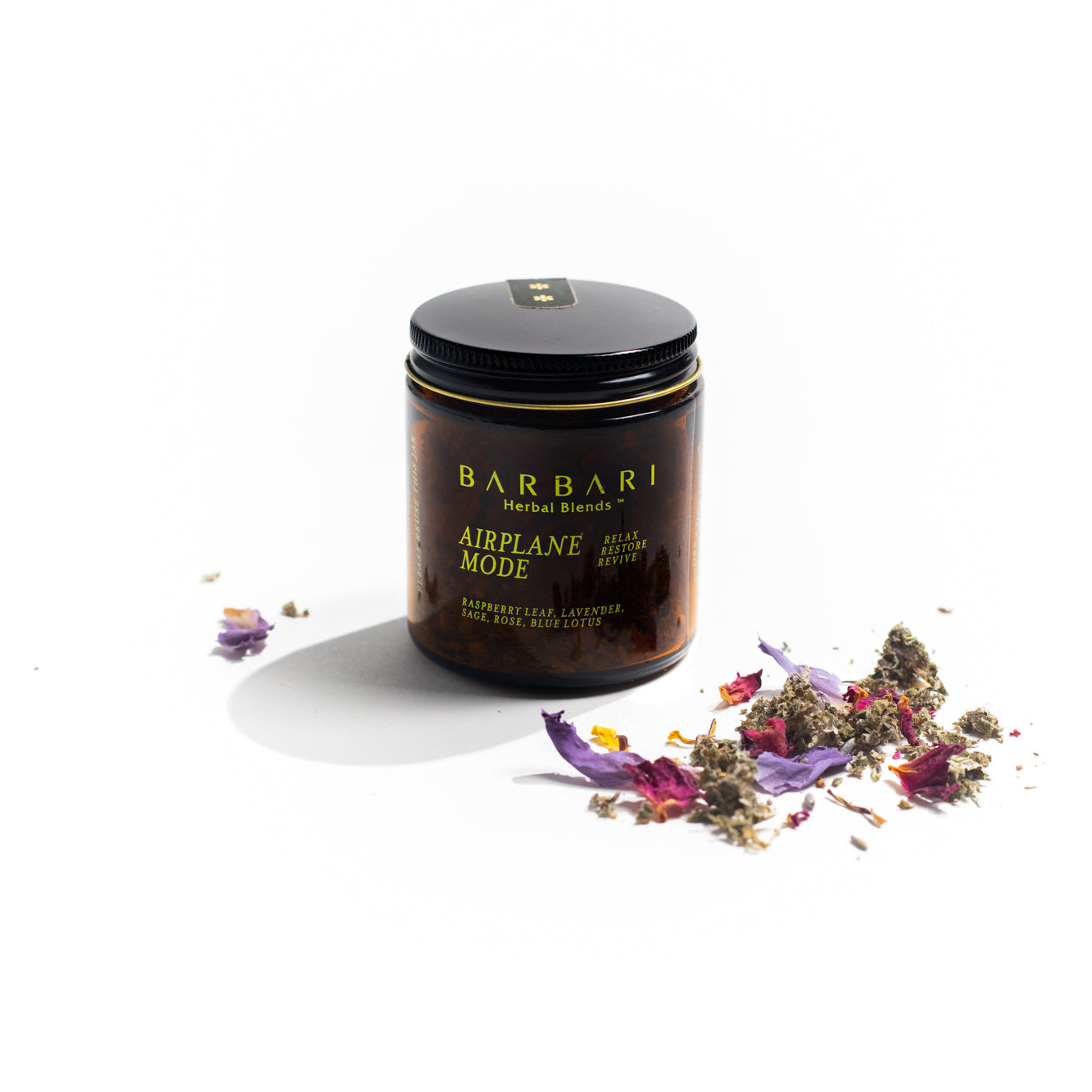 Jar of Barbari Airplane Mode Herbal Blend
