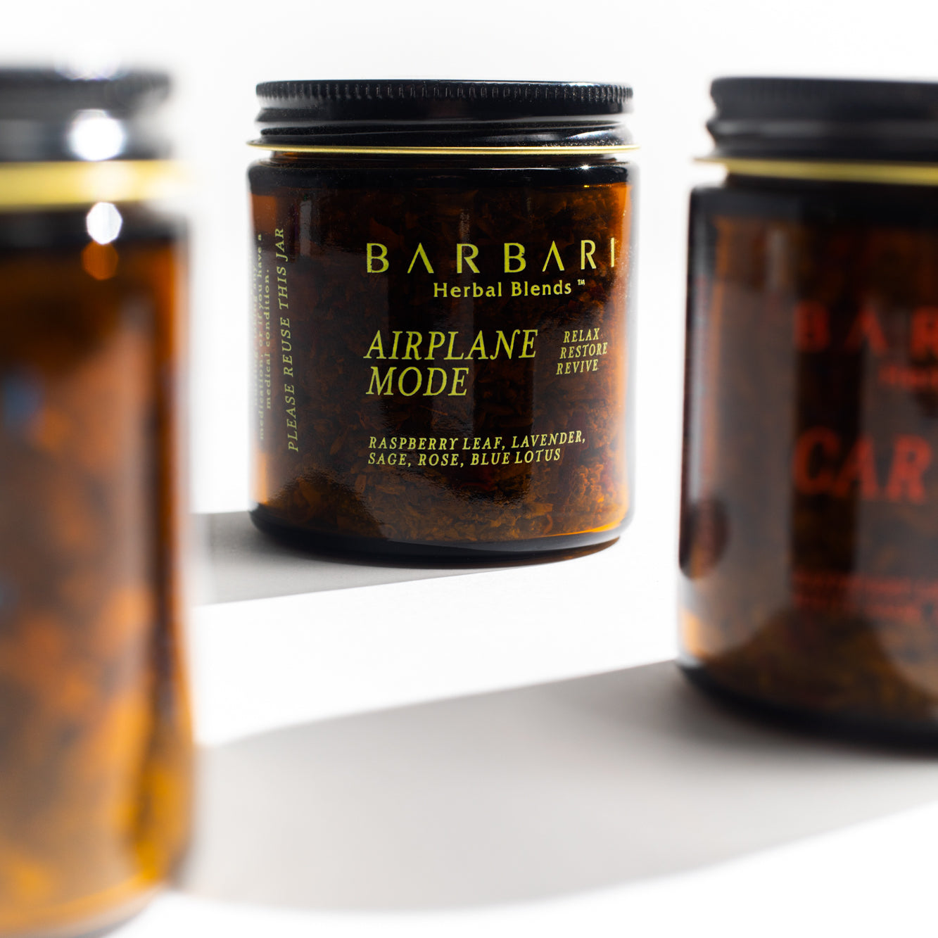 Jar of Barbari Airplane Mode Herbal Blend