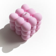 Load image into Gallery viewer, Pink Rose Soy Beeswax Cloud Bubble Candle from MELP
