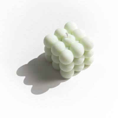Minted Green Soy Beeswax Cloud Bubble Candle from MELP