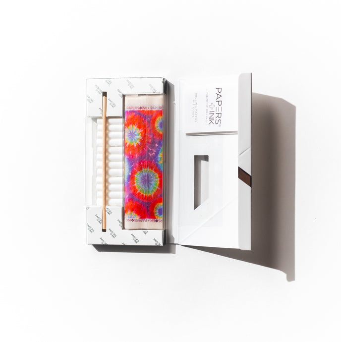 Rainbow Tie Dye Printed Rolling Paper Kit by Papers & Ink