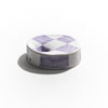 Purple Checkerboard Print Ceramic Pipe Bowl from Moon Rock Ceramics