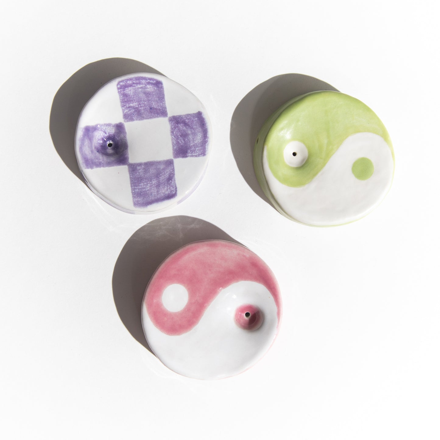 Hand painted Ceramic Pipe Bowl from Moon Rock Ceramics