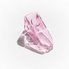 Pink Glass Triangle Pipe Bowl from Yew Yew