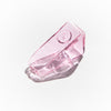 Pink Glass Triangle Pipe Bowl from Yew Yew