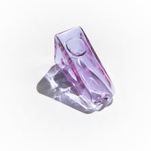Load image into Gallery viewer, Purple Glass Triangle Pipe Bowl from Yew Yew
