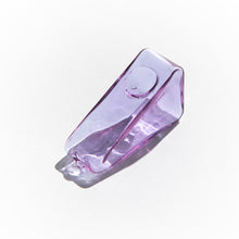Load image into Gallery viewer, Purple Glass Triangle Pipe Bowl from Yew Yew
