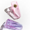 Pink, Purple Glass Triangle Pipe Bowl from Yew Yew