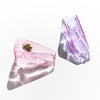 Pink, Purple Glass Triangle Pipe Bowl from Yew Yew