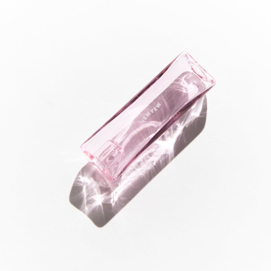 Pink Glass Solo Pipe One Hitter by Yew Yew
