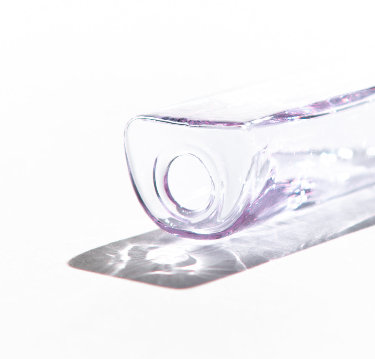 Purple Glass Solo Pipe One Hitter by Yew Yew