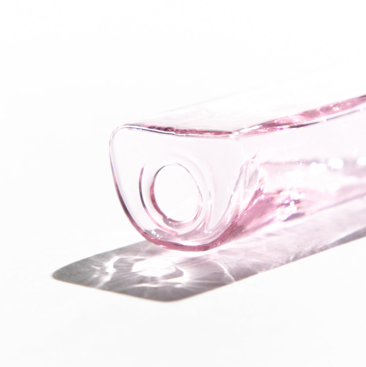 Pink Glass Solo Pipe One Hitter by Yew Yew