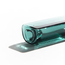 Load image into Gallery viewer, Teal Green Glass Solo Pipe One Hitter by Yew Yew
