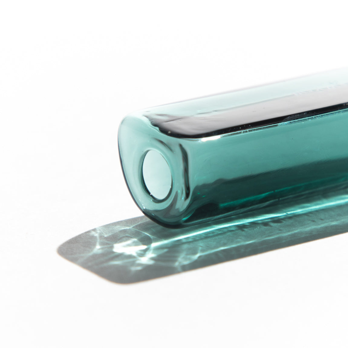 Teal Green Glass Solo Pipe One Hitter by Yew Yew