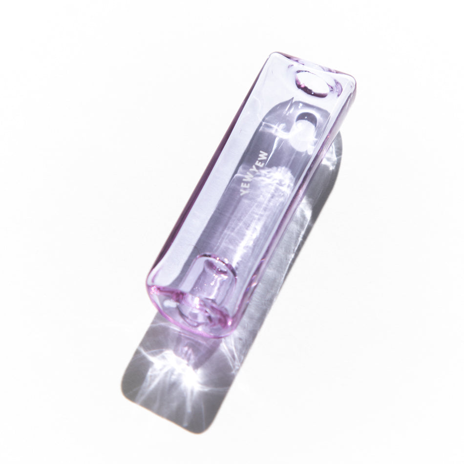 Purple Glass Solo Pipe One Hitter by Yew Yew