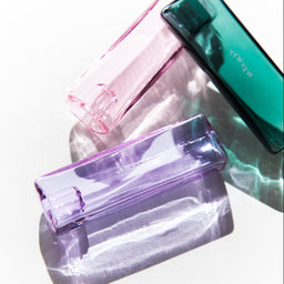 Purple, Green, Pink Glass Solo Pipe One Hitter by Yew Yew