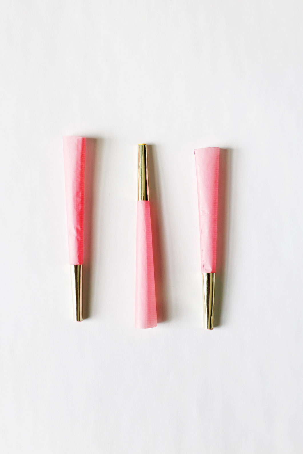 Pink + Gold Pre-Rolled Cones